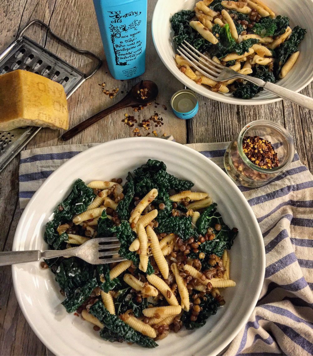 Pasta with Kale, Lentils and Caramelized Onions The Lemon Apron