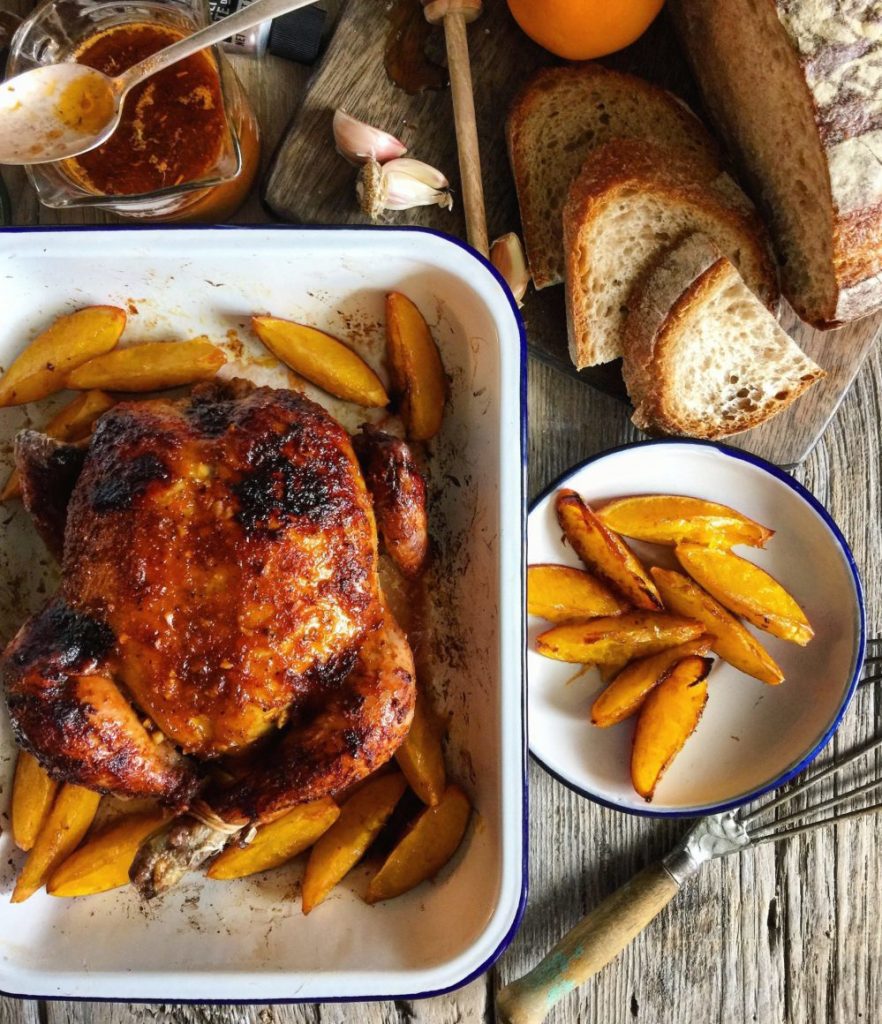 Roast Citrus, Ginger and Honey Chicken The Lemon Apron