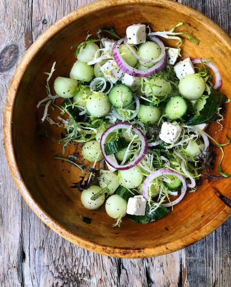 Honeydew Cucumber Salad with Feta The Lemon Apron